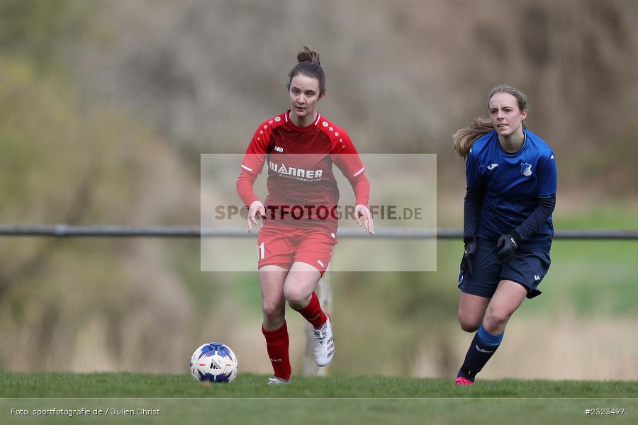 Lena Meister, Sportgelände, Wertheim, 10.04.2022, BFV, sport, action, April 2022, Saison 2021/2022, BFV-Landesliga Frauen, Fussball, TSG, FCW, TSG Hoffenheim 3, FC Wertheim-Eichel - Bild-ID: 2323497