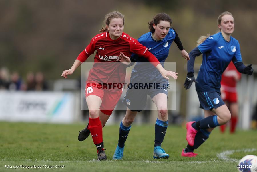 Julia Hemmerich, Sportgelände, Wertheim, 10.04.2022, BFV, sport, action, April 2022, Saison 2021/2022, BFV-Landesliga Frauen, Fussball, TSG, FCW, TSG Hoffenheim 3, FC Wertheim-Eichel - Bild-ID: 2323512