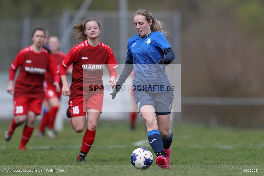 Michelle Fischer, Sportgelände, Wertheim, 10.04.2022, BFV, sport, action, April 2022, Saison 2021/2022, BFV-Landesliga Frauen, Fussball, TSG, FCW, TSG Hoffenheim 3, FC Wertheim-Eichel - Bild-ID: 2323517
