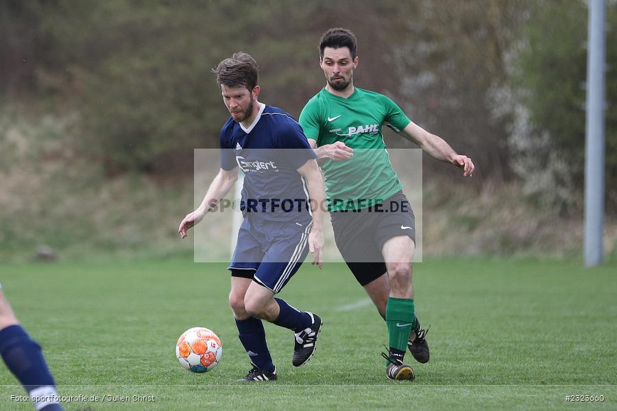 Sebastian Traub, Sportgelände, Külsheim, 14.04.2022, BFV, sport, action, April 2022, Saison 2021/2022, Kreisliga TBB, Fussball, Kickers DHK Wertheim, FC Külsheim - Bild-ID: 2323660