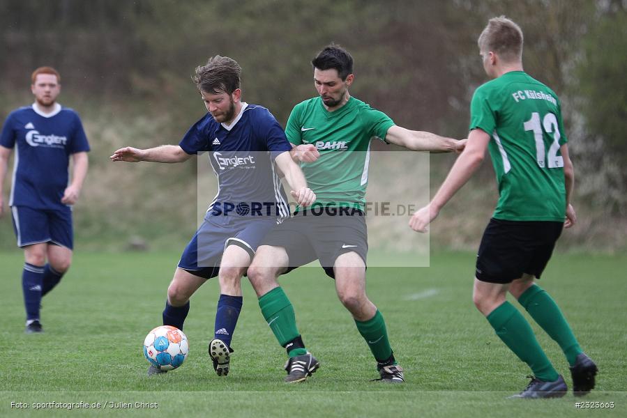 Sebastian Traub, Sportgelände, Külsheim, 14.04.2022, BFV, sport, action, April 2022, Saison 2021/2022, Kreisliga TBB, Fussball, Kickers DHK Wertheim, FC Külsheim - Bild-ID: 2323663