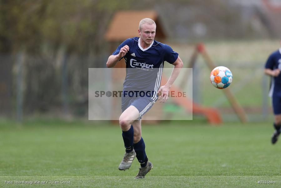 Marcel Weimer, Sportgelände, Külsheim, 14.04.2022, BFV, sport, action, April 2022, Saison 2021/2022, Kreisliga TBB, Fussball, Kickers DHK Wertheim, FC Külsheim - Bild-ID: 2323696