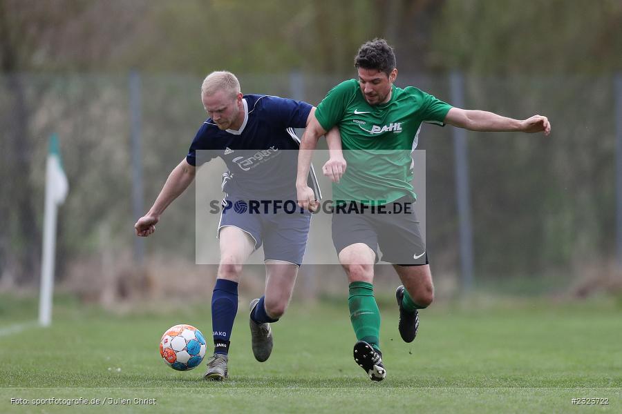 Marcel Weimer, Sportgelände, Külsheim, 14.04.2022, BFV, sport, action, April 2022, Saison 2021/2022, Kreisliga TBB, Fussball, Kickers DHK Wertheim, FC Külsheim - Bild-ID: 2323722