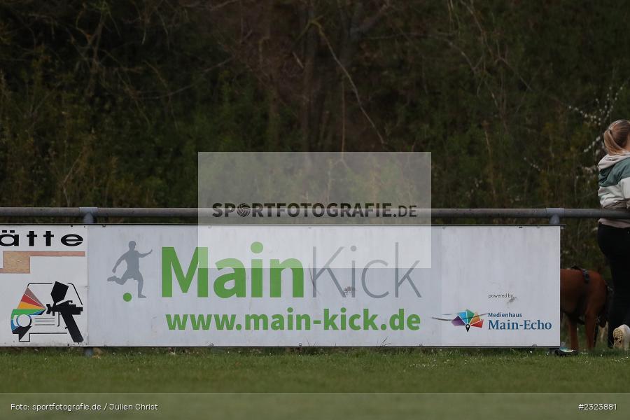 Werbebande, MainKick, Sportgelände TSV Sonderriet, Wertheim, 14.04.2022, BFV, sport, action, April 2022, Saison 2021/2022, Kreisklasse TBB 1, UIS, SVE, SpG Uissigheim 2/Gamburg, SV Eintracht Nassig 2 - Bild-ID: 2323881