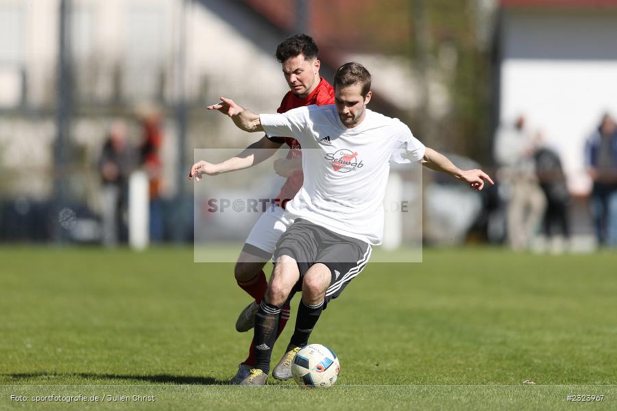 Lukas Liebler, Thilo Schreier, Sportgelände, Birkenfeld, 16.04.2022, BFV, sport, action, April 2022, Saison 2021/2022, Fussball, Gruppe 2, Kreisliga Würzburg, SV Germania Erlenbach, SV Birkenfeld - Bild-ID: 2323967 Lukas Liebler, Thilo Schreier, Sportgelände, Birkenfeld, 16.04.2022, BFV, sport, action, April 2022, Saison 2021/2022, Fussball, Gruppe 2, Kreisliga Würzburg, SV Germania Erlenbach, SV Birkenfeld - Bild-ID: 2323967