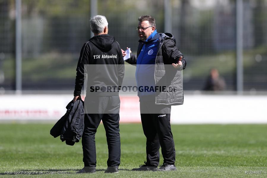 Dialog, Harald Funsch, Sepp Endres Sportanlage, Würzburg, 16.04.2022, BFV, sport, action, April 2022, Saison 2021/2022, Fussball, Bayernliga Nord, TSV, WFV, TSV Abtswind, Würzburger FV - Bild-ID: 2324027