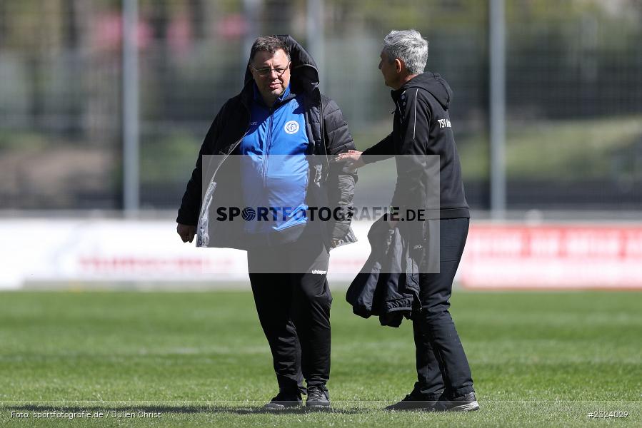 Dialog, Harald Funsch, Sepp Endres Sportanlage, Würzburg, 16.04.2022, BFV, sport, action, April 2022, Saison 2021/2022, Fussball, Bayernliga Nord, TSV, WFV, TSV Abtswind, Würzburger FV - Bild-ID: 2324029