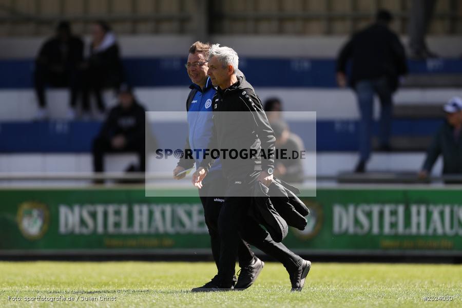 Dialog, Harald Funsch, Sepp Endres Sportanlage, Würzburg, 16.04.2022, BFV, sport, action, April 2022, Saison 2021/2022, Fussball, Bayernliga Nord, TSV, WFV, TSV Abtswind, Würzburger FV - Bild-ID: 2324030