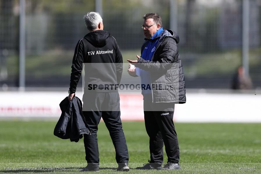 Dialog, Harald Funsch, Sepp Endres Sportanlage, Würzburg, 16.04.2022, BFV, sport, action, April 2022, Saison 2021/2022, Fussball, Bayernliga Nord, TSV, WFV, TSV Abtswind, Würzburger FV - Bild-ID: 2324032