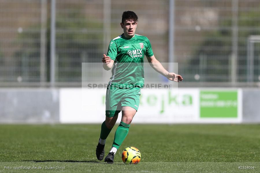 Pascal Henninger, Sepp Endres Sportanlage, Würzburg, 16.04.2022, BFV, sport, action, April 2022, Saison 2021/2022, Fussball, Bayernliga Nord, TSV, WFV, TSV Abtswind, Würzburger FV - Bild-ID: 2324064