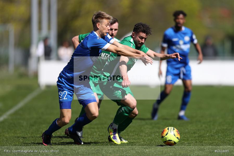Max Hillenbrand, Sepp Endres Sportanlage, Würzburg, 16.04.2022, BFV, sport, action, April 2022, Saison 2021/2022, Fussball, Bayernliga Nord, TSV, WFV, TSV Abtswind, Würzburger FV - Bild-ID: 2324091