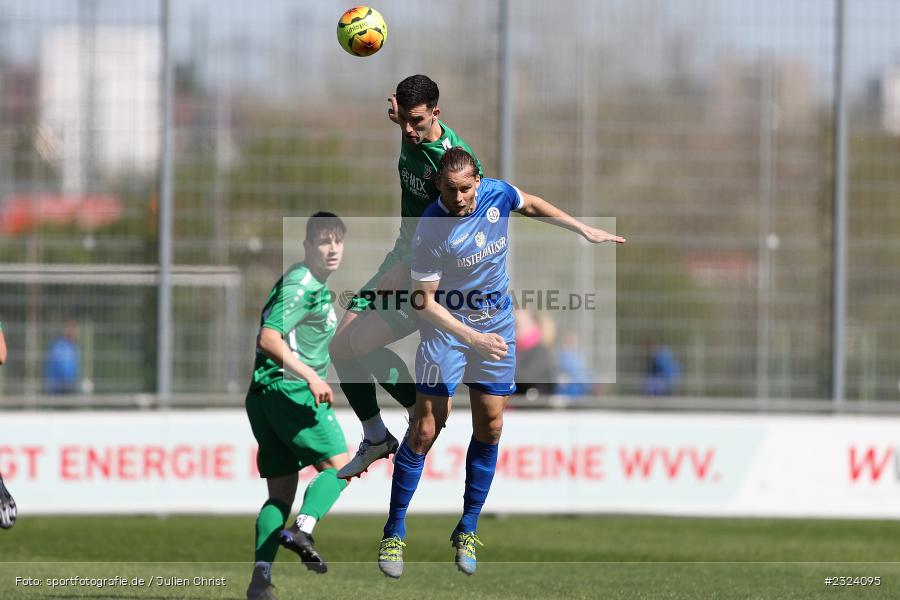 Gudmundur Hafsteinsson, Sepp Endres Sportanlage, Würzburg, 16.04.2022, BFV, sport, action, April 2022, Saison 2021/2022, Fussball, Bayernliga Nord, TSV, WFV, TSV Abtswind, Würzburger FV - Bild-ID: 2324095
