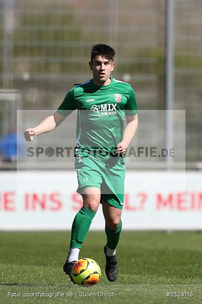 Pascal Henninger, Sepp Endres Sportanlage, Würzburg, 16.04.2022, BFV, sport, action, April 2022, Saison 2021/2022, Fussball, Bayernliga Nord, TSV, WFV, TSV Abtswind, Würzburger FV - Bild-ID: 2324116
