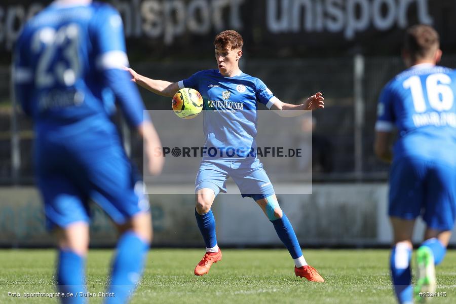 Simon Schäffer, Sepp Endres Sportanlage, Würzburg, 16.04.2022, BFV, sport, action, April 2022, Saison 2021/2022, Fussball, Bayernliga Nord, TSV, WFV, TSV Abtswind, Würzburger FV - Bild-ID: 2324143