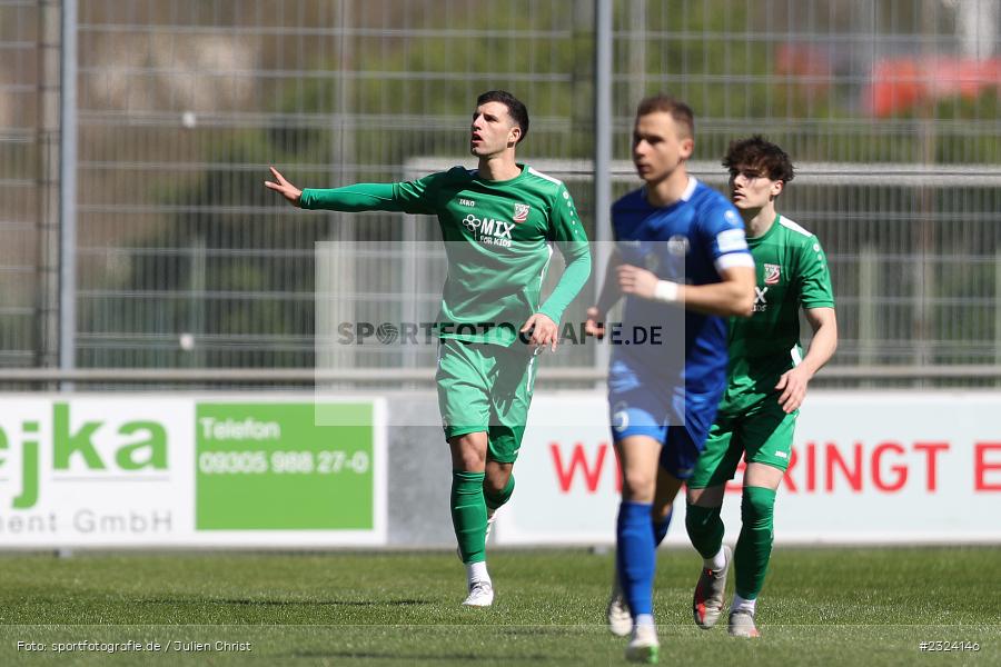 Ali Koller, Sepp Endres Sportanlage, Würzburg, 16.04.2022, BFV, sport, action, April 2022, Saison 2021/2022, Fussball, Bayernliga Nord, TSV, WFV, TSV Abtswind, Würzburger FV - Bild-ID: 2324146