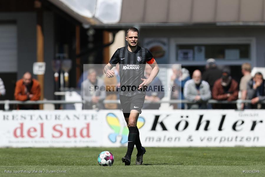 Marvin Schramm, Sportgelände in der Au, Karlburg, 18.04.2022, BFV, sport, action, April 2022, Saison 2021/2022, Fussball, Amateure, Bayernliga Nord, ASV, TSV, ASV Cham, TSV Karlburg - Bild-ID: 2324298