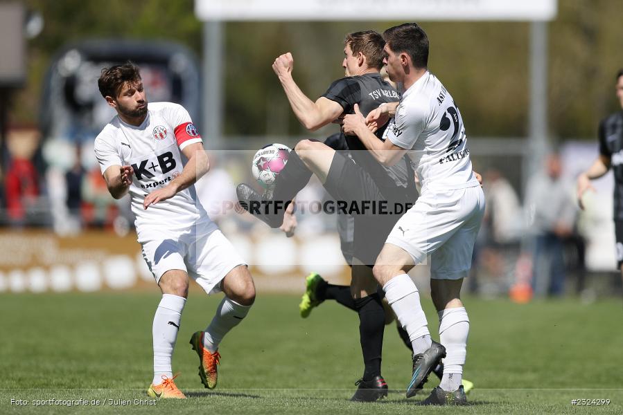 Sebastian Fries, Sportgelände in der Au, Karlburg, 18.04.2022, BFV, sport, action, April 2022, Saison 2021/2022, Fussball, Amateure, Bayernliga Nord, ASV, TSV, ASV Cham, TSV Karlburg - Bild-ID: 2324299
