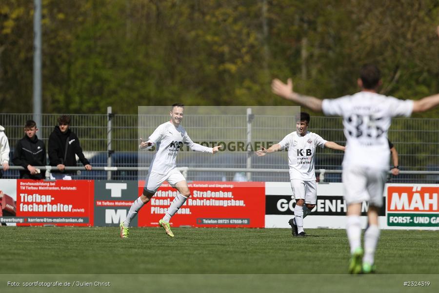 Torjubel, Andreas Kalteis, Sportgelände in der Au, Karlburg, 18.04.2022, BFV, sport, action, April 2022, Saison 2021/2022, Fussball, Amateure, Bayernliga Nord, ASV, TSV, ASV Cham, TSV Karlburg - Bild-ID: 2324319 Torjubel, Andreas Kalteis, Sportgelände in der Au, Karlburg, 18.04.2022, BFV, sport, action, April 2022, Saison 2021/2022, Fussball, Amateure, Bayernliga Nord, ASV, TSV, ASV Cham, TSV Karlburg - Bild-ID: 2324319