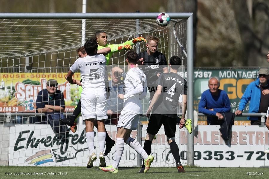 Marvin Fischer-Vallecilla, Sportgelände in der Au, Karlburg, 18.04.2022, BFV, sport, action, April 2022, Saison 2021/2022, Fussball, Amateure, Bayernliga Nord, ASV, TSV, ASV Cham, TSV Karlburg - Bild-ID: 2324329 Marvin Fischer-Vallecilla, Sportgelände in der Au, Karlburg, 18.04.2022, BFV, sport, action, April 2022, Saison 2021/2022, Fussball, Amateure, Bayernliga Nord, ASV, TSV, ASV Cham, TSV Karlburg - Bild-ID: 2324329