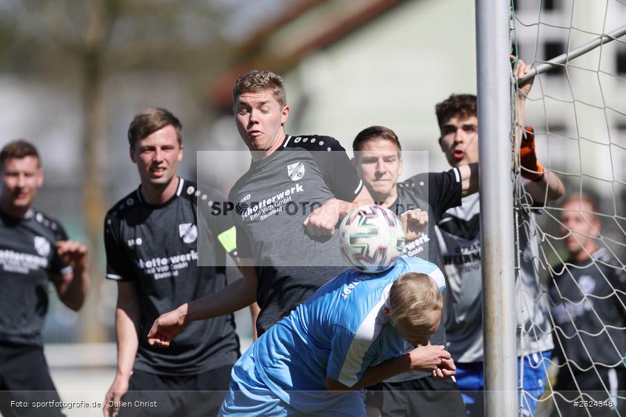 Mika Beckert, Sportgelände, Karlstadt, 18.04.2022, BFV, sport, action, April 2022, Saison 2021/2022, Fussball, Amateure, Kreisliga Würzburg, FVS, FVK, FV Steinfeld/Hausen-Rohrbach, FV Karlstadt - Bild-ID: 2324348
