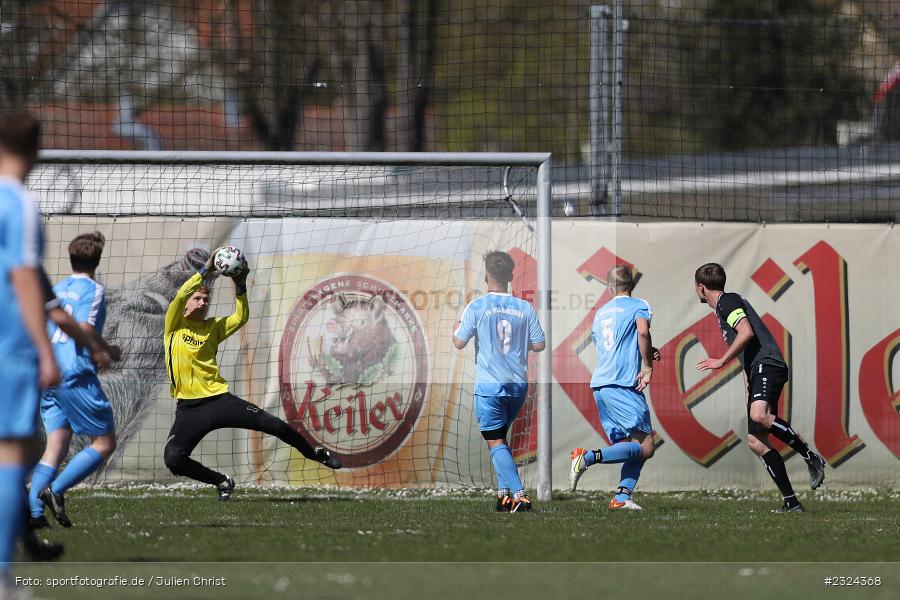 Jonathan Tschanter, Sportgelände, Karlstadt, 18.04.2022, BFV, sport, action, April 2022, Saison 2021/2022, Fussball, Amateure, Kreisliga Würzburg, FVS, FVK, FV Steinfeld/Hausen-Rohrbach, FV Karlstadt - Bild-ID: 2324368
