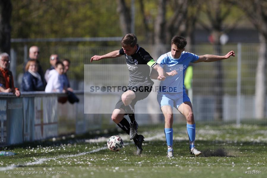 Lukas Gröbner, Sportgelände, Karlstadt, 18.04.2022, BFV, sport, action, April 2022, Saison 2021/2022, Fussball, Amateure, Kreisliga Würzburg, FVS, FVK, FV Steinfeld/Hausen-Rohrbach, FV Karlstadt - Bild-ID: 2324381