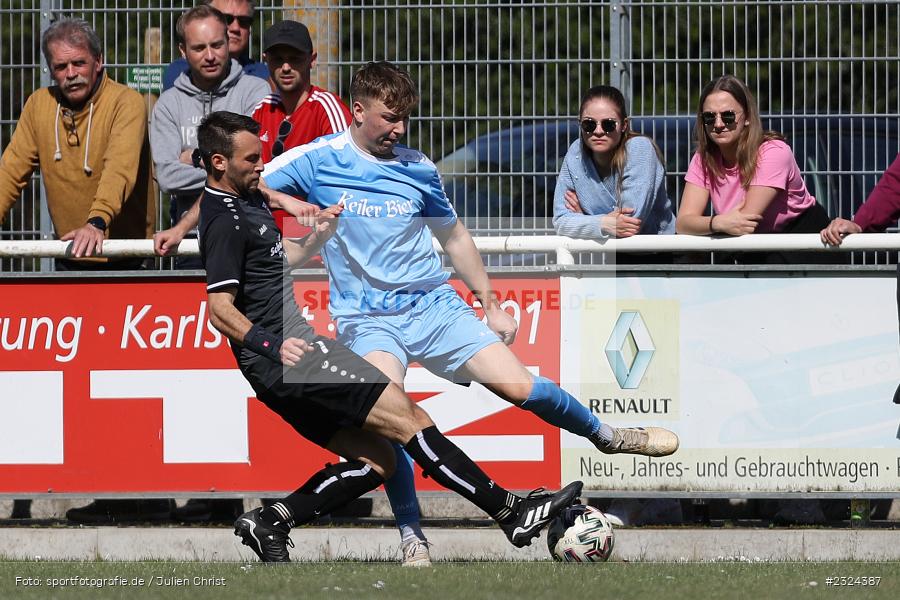 Jakob Fischer, Sportgelände, Karlstadt, 18.04.2022, BFV, sport, action, April 2022, Saison 2021/2022, Fussball, Amateure, Kreisliga Würzburg, FVS, FVK, FV Steinfeld/Hausen-Rohrbach, FV Karlstadt - Bild-ID: 2324387 Jakob Fischer, Sportgelände, Karlstadt, 18.04.2022, BFV, sport, action, April 2022, Saison 2021/2022, Fussball, Amateure, Kreisliga Würzburg, FVS, FVK, FV Steinfeld/Hausen-Rohrbach, FV Karlstadt - Bild-ID: 2324387
