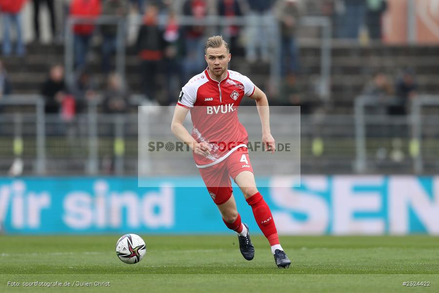 Lars Dietz, FLYERALARM Arena, Würzburg, 23.04.2022, DFL, sport, action, April 2022, Saison 2021/2022, Fussball, 3. Liga, VIK, FCV, FWK, FC Viktoria Berlin, FC Würzburger Kickers - Bild-ID: 2324422