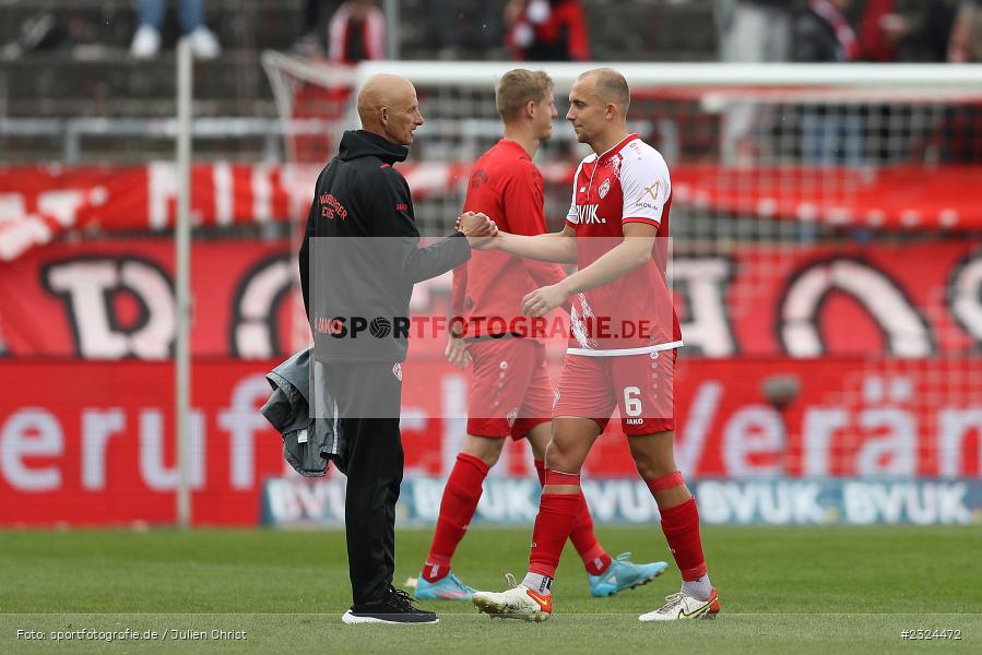 Ralf Santelli, FLYERALARM Arena, Würzburg, 23.04.2022, DFL, sport, action, April 2022, Saison 2021/2022, Fussball, 3. Liga, VIK, FCV, FWK, FC Viktoria Berlin, FC Würzburger Kickers - Bild-ID: 2324472