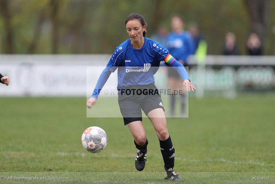 Alina Sophie Hemmerich, Sportgelände Baggertsweg, Karlstadt, 24.04.2022, BFV, sport, action, April 2022, Saison 2021/2022, Fussball, Amateure, Bezirksliga Frauen, SpVgg Adelsberg, FV Karlstadt - Bild-ID: 2324722