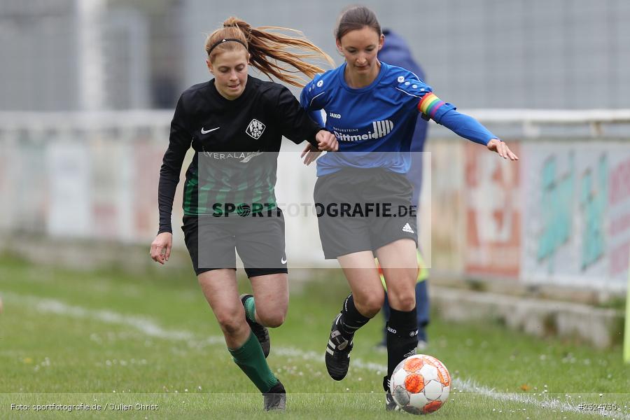 Alina Sophie Hemmerich, Sportgelände Baggertsweg, Karlstadt, 24.04.2022, BFV, sport, action, April 2022, Saison 2021/2022, Fussball, Amateure, Bezirksliga Frauen, SpVgg Adelsberg, FV Karlstadt - Bild-ID: 2324735