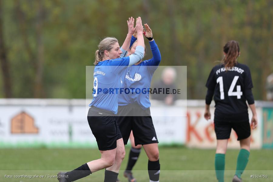 Katharina Weigand, Sportgelände Baggertsweg, Karlstadt, 24.04.2022, BFV, sport, action, April 2022, Saison 2021/2022, Fussball, Amateure, Bezirksliga Frauen, SpVgg Adelsberg, FV Karlstadt - Bild-ID: 2324750