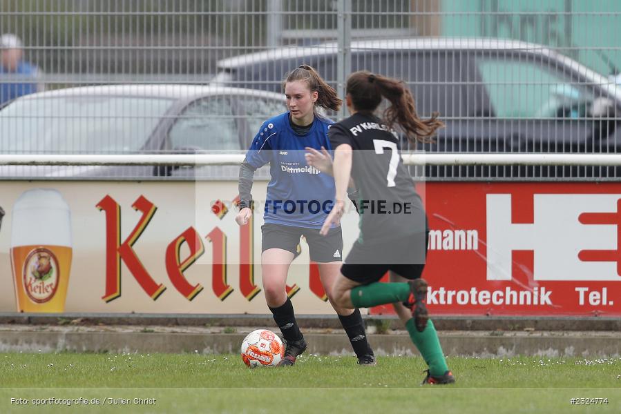 Viktoria Scheb, Sportgelände Baggertsweg, Karlstadt, 24.04.2022, BFV, sport, action, April 2022, Saison 2021/2022, Fussball, Amateure, Bezirksliga Frauen, SpVgg Adelsberg, FV Karlstadt - Bild-ID: 2324774 Viktoria Scheb, Sportgelände Baggertsweg, Karlstadt, 24.04.2022, BFV, sport, action, April 2022, Saison 2021/2022, Fussball, Amateure, Bezirksliga Frauen, SpVgg Adelsberg, FV Karlstadt - Bild-ID: 2324774