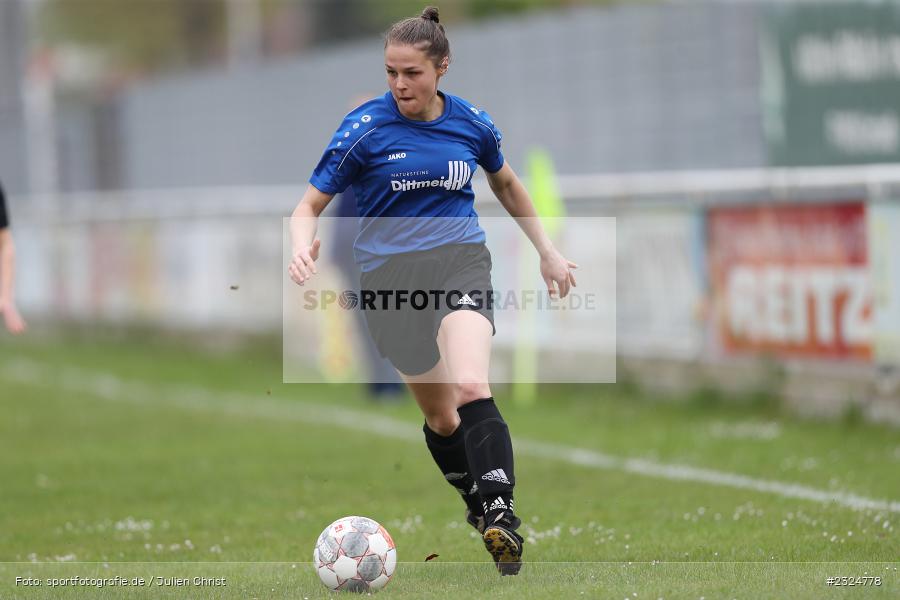 Sophia Breitenbach, Sportgelände Baggertsweg, Karlstadt, 24.04.2022, BFV, sport, action, April 2022, Saison 2021/2022, Fussball, Amateure, Bezirksliga Frauen, SpVgg Adelsberg, FV Karlstadt - Bild-ID: 2324778