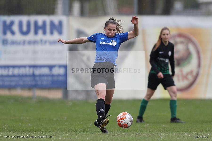 Sophia Breitenbach, Sportgelände Baggertsweg, Karlstadt, 24.04.2022, BFV, sport, action, April 2022, Saison 2021/2022, Fussball, Amateure, Bezirksliga Frauen, SpVgg Adelsberg, FV Karlstadt - Bild-ID: 2324802 Sophia Breitenbach, Sportgelände Baggertsweg, Karlstadt, 24.04.2022, BFV, sport, action, April 2022, Saison 2021/2022, Fussball, Amateure, Bezirksliga Frauen, SpVgg Adelsberg, FV Karlstadt - Bild-ID: 2324802