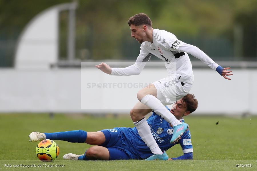 Nico Kuß, Sepp Endres Sportanlage, Würzburg, 26.04.2022, BFV, sport, action, April 2022, Saison 2021/2022, Amateure, Fussball, Bayernliga Nord, SVS, WFV, SV Seligenporten, Würzburger FV - Bild-ID: 2324873