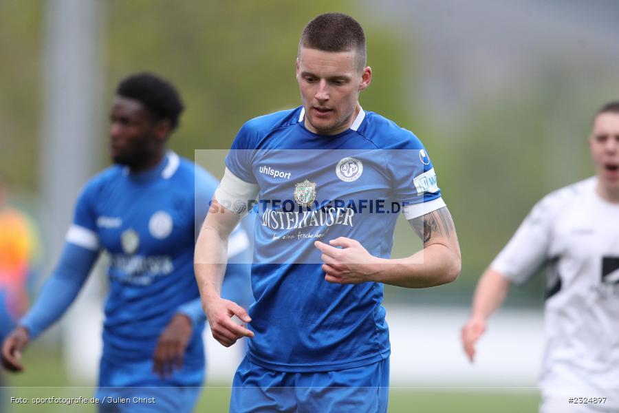 Dennie Michel, Sepp Endres Sportanlage, Würzburg, 26.04.2022, BFV, sport, action, April 2022, Saison 2021/2022, Amateure, Fussball, Bayernliga Nord, SVS, WFV, SV Seligenporten, Würzburger FV - Bild-ID: 2324897