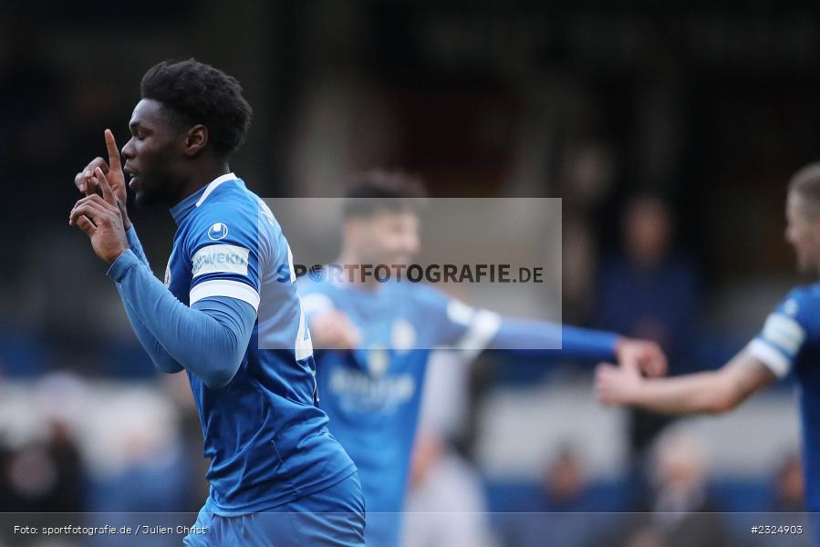Emotionen, Torjubel, Jayson Tuda, Sepp Endres Sportanlage, Würzburg, 26.04.2022, BFV, sport, action, April 2022, Saison 2021/2022, Amateure, Fussball, Bayernliga Nord, SVS, WFV, SV Seligenporten, Würzburger FV - Bild-ID: 2324903