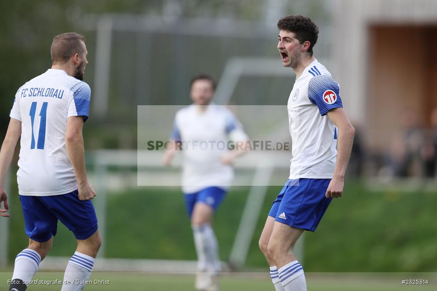 Torjubel, Jan Gornik, Sportgelände, Nassig, 29.04.2022, BFV, sport, action, April 2022, Saison 2021/2022, Amateure, Fussball, bfv-Landesliga Odenwald, FCS, SVE, FC Schloßau, SV Eintracht Nassig - Bild-ID: 2325314