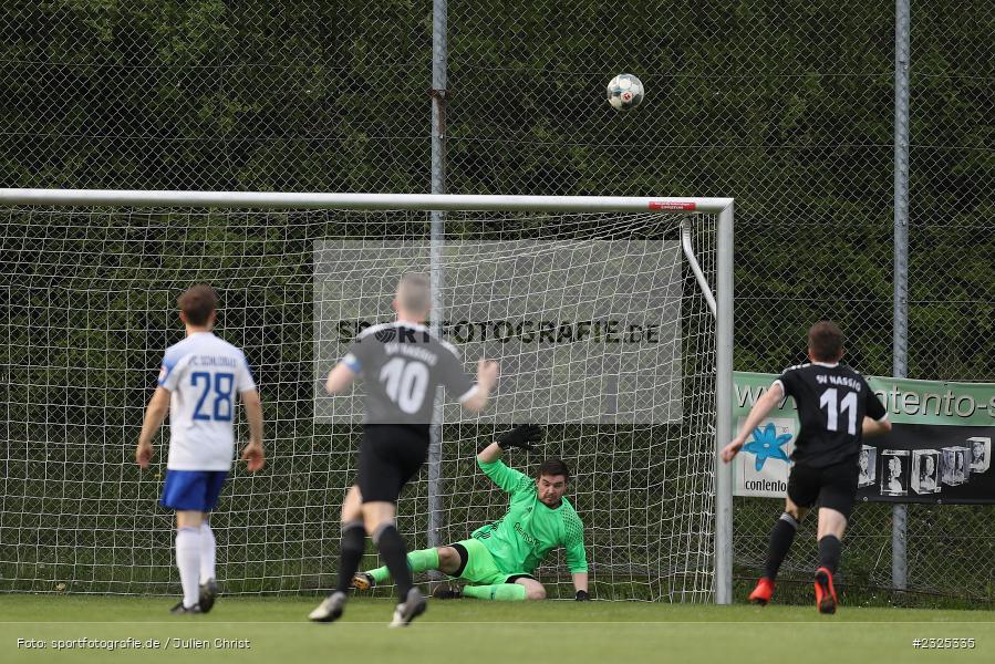 David Keller, Sportgelände, Nassig, 29.04.2022, BFV, sport, action, April 2022, Saison 2021/2022, Amateure, Fussball, bfv-Landesliga Odenwald, FCS, SVE, FC Schloßau, SV Eintracht Nassig - Bild-ID: 2325335