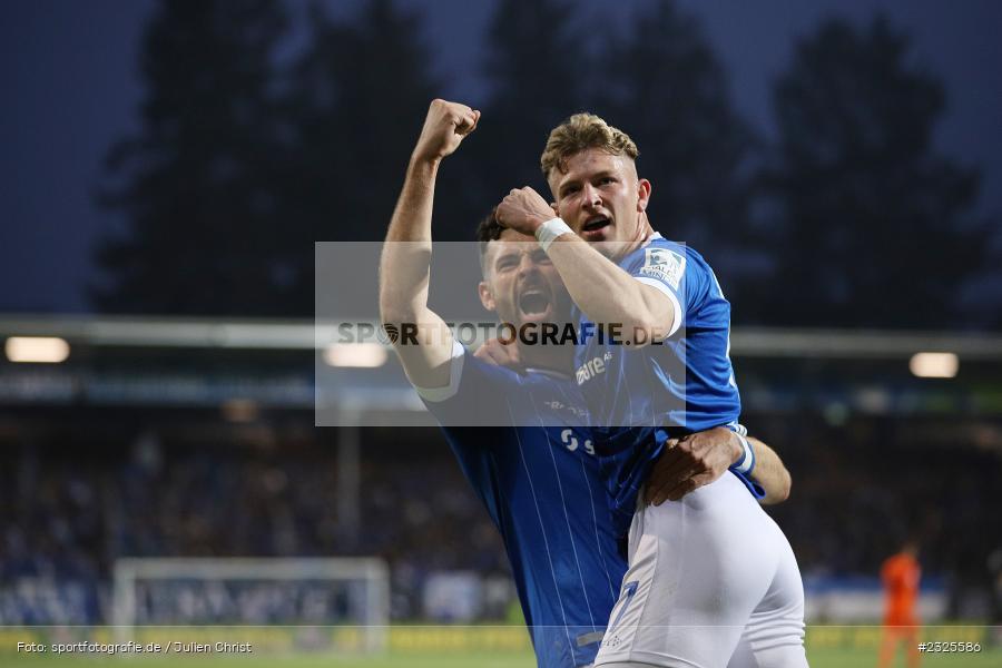 Freude, Torjubel, Tim Skarke, Merck-Stadion am Böllenfalltor, Darmstadt, 30.04.2022, DFL, sport, action, April 2022, Saison 2021/2022, 2. Bundesliga, Fussball, AUE, FCE, D98, SV98, FC Erzgebirge Aue, SV Darmstadt 98 - Bild-ID: 2325586