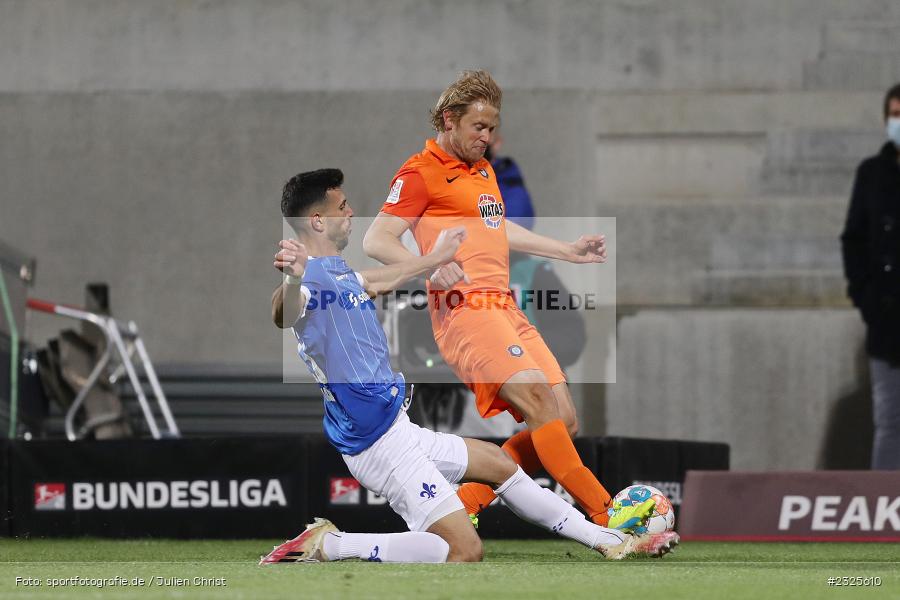 Jan Hochscheidt, Merck-Stadion am Böllenfalltor, Darmstadt, 30.04.2022, DFL, sport, action, April 2022, Saison 2021/2022, 2. Bundesliga, Fussball, AUE, FCE, D98, SV98, FC Erzgebirge Aue, SV Darmstadt 98 - Bild-ID: 2325610