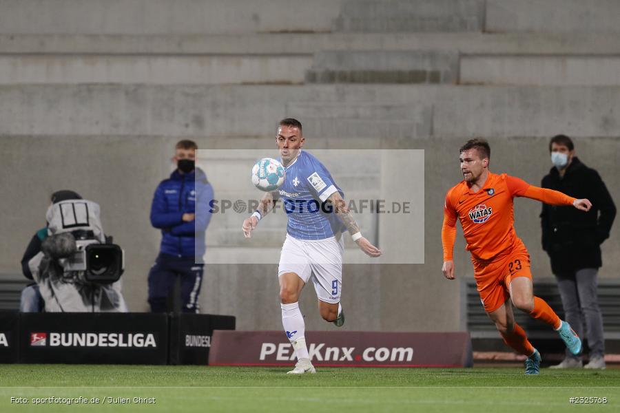 Phillip Tietz, Merck-Stadion am Böllenfalltor, Darmstadt, 30.04.2022, DFL, sport, action, April 2022, Saison 2021/2022, 2. Bundesliga, Fussball, AUE, FCE, D98, SV98, FC Erzgebirge Aue, SV Darmstadt 98 - Bild-ID: 2325768