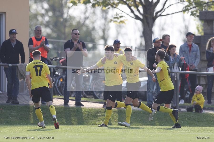 Torjubel, Lukas Götz, Sportplatz, Eisingen, 01.05.2022, BFV, sport, action, Mai 2022, Saison 2021/2022, Fussball, Kreispokal Finale, TUS, TSV, TuS Frammersbach, TSV Eisingen - Bild-ID: 2325945