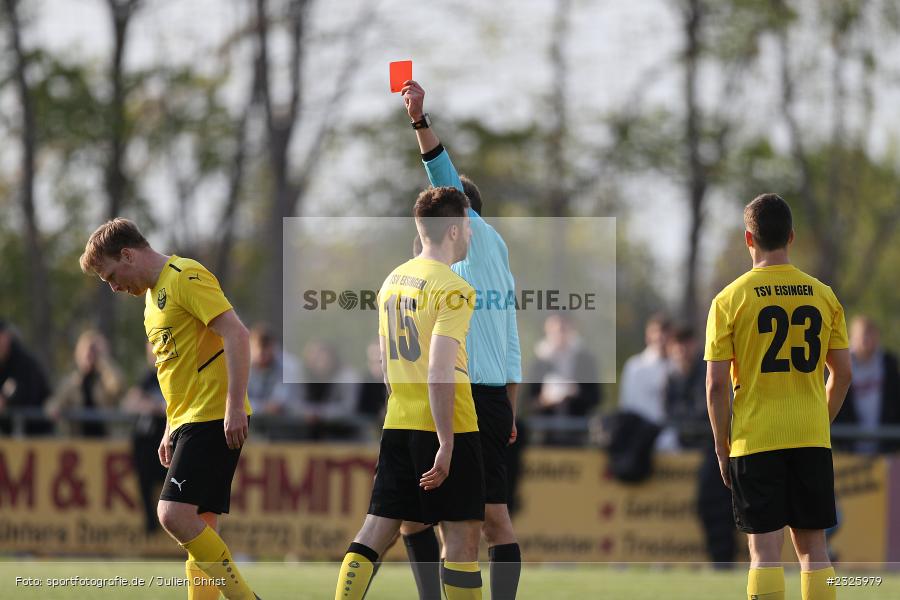 Schiedsrichter, Adrian Schmitzius, Sportplatz, Eisingen, 01.05.2022, BFV, sport, action, Mai 2022, Saison 2021/2022, Fussball, Kreispokal Finale, TUS, TSV, TuS Frammersbach, TSV Eisingen - Bild-ID: 2325979