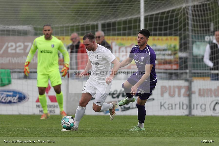 Maurice Kübert, Sportplatz, Karlburg, 01.05.2022, BFV, sport, action, April 2022, Saison 2021/2022, Fussball, Amateure, Bayernliga Nord, FCE, TSV, FC Eintracht Bamberg, TSV Karlburg - Bild-ID: 2326094