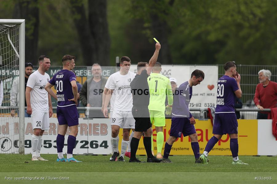 Hände, Arme, gestikuliert, Julian Meyer, Sportplatz, Karlburg, 01.05.2022, BFV, sport, action, April 2022, Saison 2021/2022, Fussball, Amateure, Bayernliga Nord, FCE, TSV, FC Eintracht Bamberg, TSV Karlburg - Bild-ID: 2326103