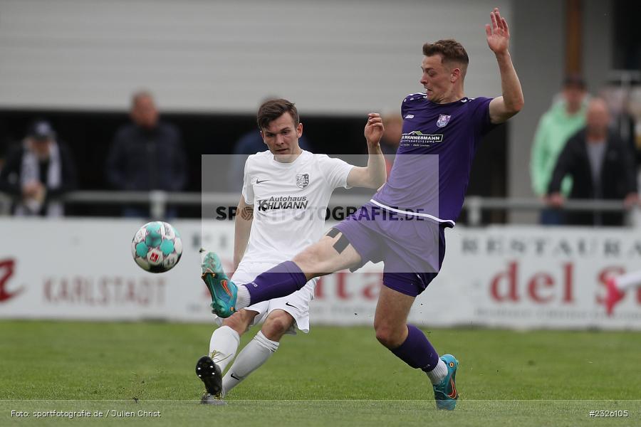 Paul Karle, Sportplatz, Karlburg, 01.05.2022, BFV, sport, action, April 2022, Saison 2021/2022, Fussball, Amateure, Bayernliga Nord, FCE, TSV, FC Eintracht Bamberg, TSV Karlburg - Bild-ID: 2326105