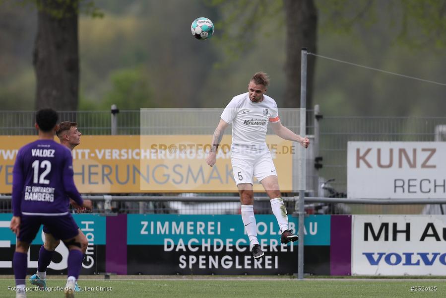 Marvin Schramm, Sportplatz, Karlburg, 01.05.2022, BFV, sport, action, April 2022, Saison 2021/2022, Fussball, Amateure, Bayernliga Nord, FCE, TSV, FC Eintracht Bamberg, TSV Karlburg - Bild-ID: 2326125 Marvin Schramm, Sportplatz, Karlburg, 01.05.2022, BFV, sport, action, April 2022, Saison 2021/2022, Fussball, Amateure, Bayernliga Nord, FCE, TSV, FC Eintracht Bamberg, TSV Karlburg - Bild-ID: 2326125