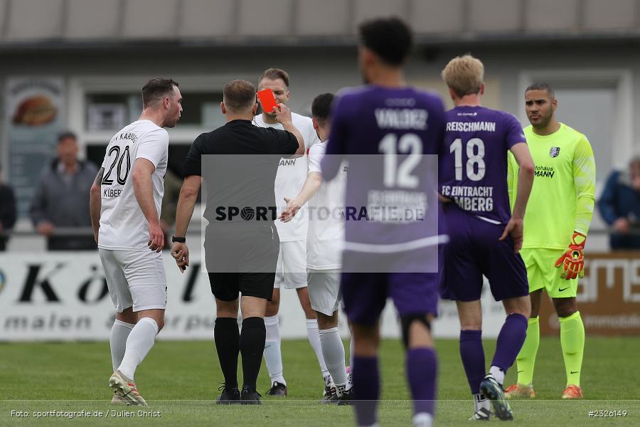 Maurice Kübert, Sportplatz, Karlburg, 01.05.2022, BFV, sport, action, April 2022, Saison 2021/2022, Fussball, Amateure, Bayernliga Nord, FCE, TSV, FC Eintracht Bamberg, TSV Karlburg - Bild-ID: 2326149